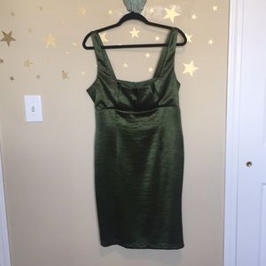 Emerald green dress